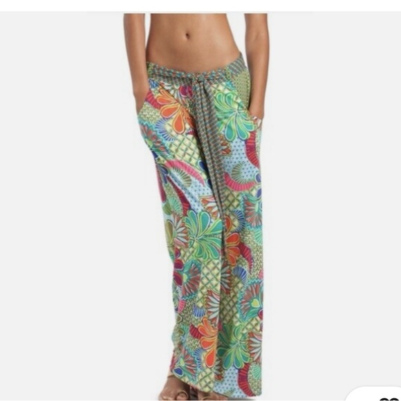 Trina Turk Women’s Swim Cover Pants Size Small Belt Not Included. - Picture 1 of 7